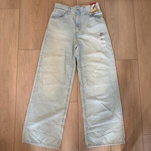 Levi's Light Blue Cinch Baggy Wide Leg Women's Jeans